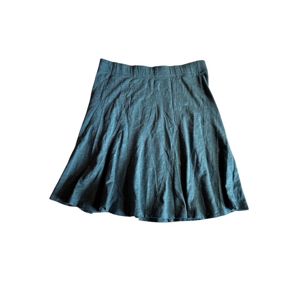 Toad&Co Chachacha Skirt Womens XS Teal Blue Organic Cotton Tencel A-Line